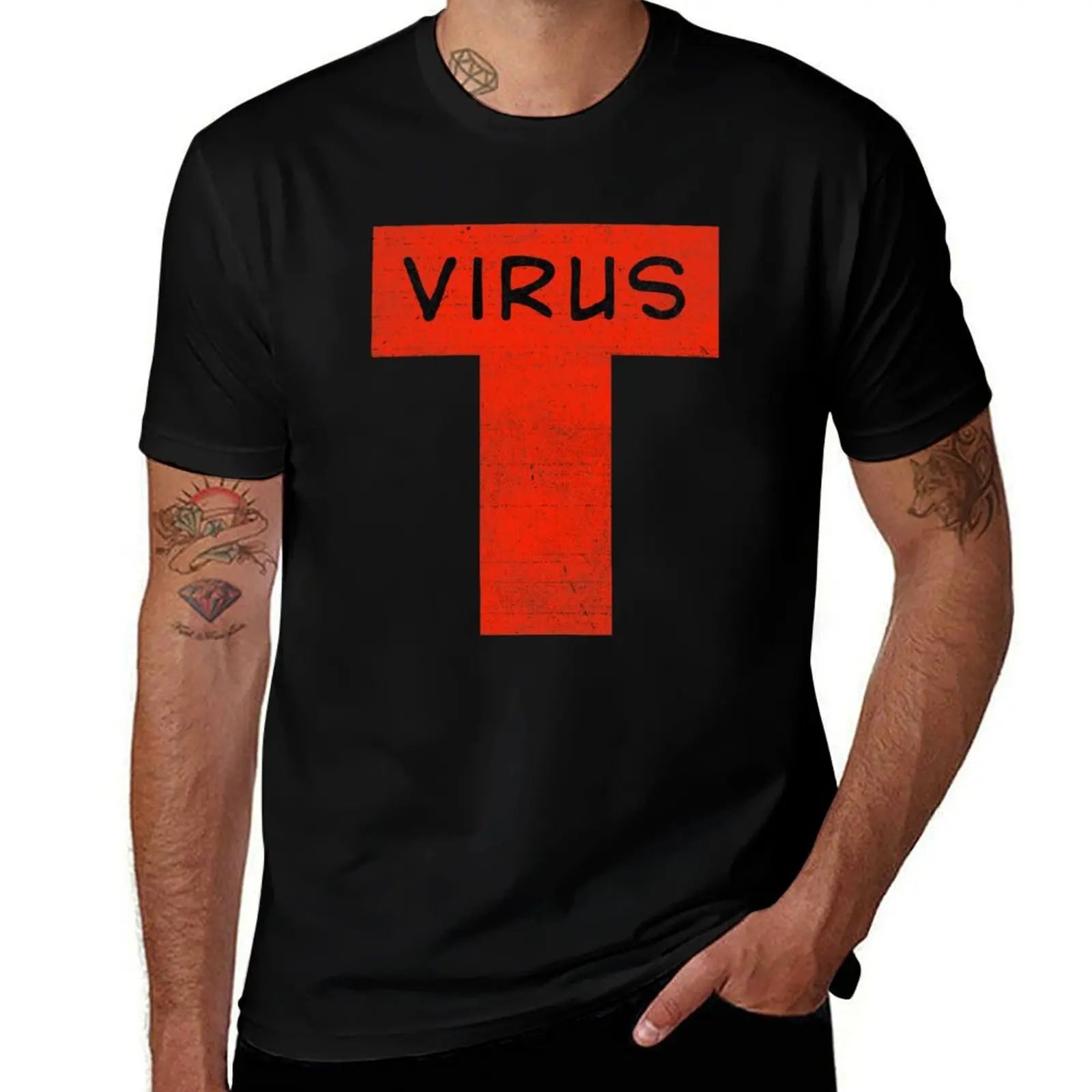 T-virus T-Shirt t shirt man designer essential t shirt men t shirt cotton 100% T-Shirt