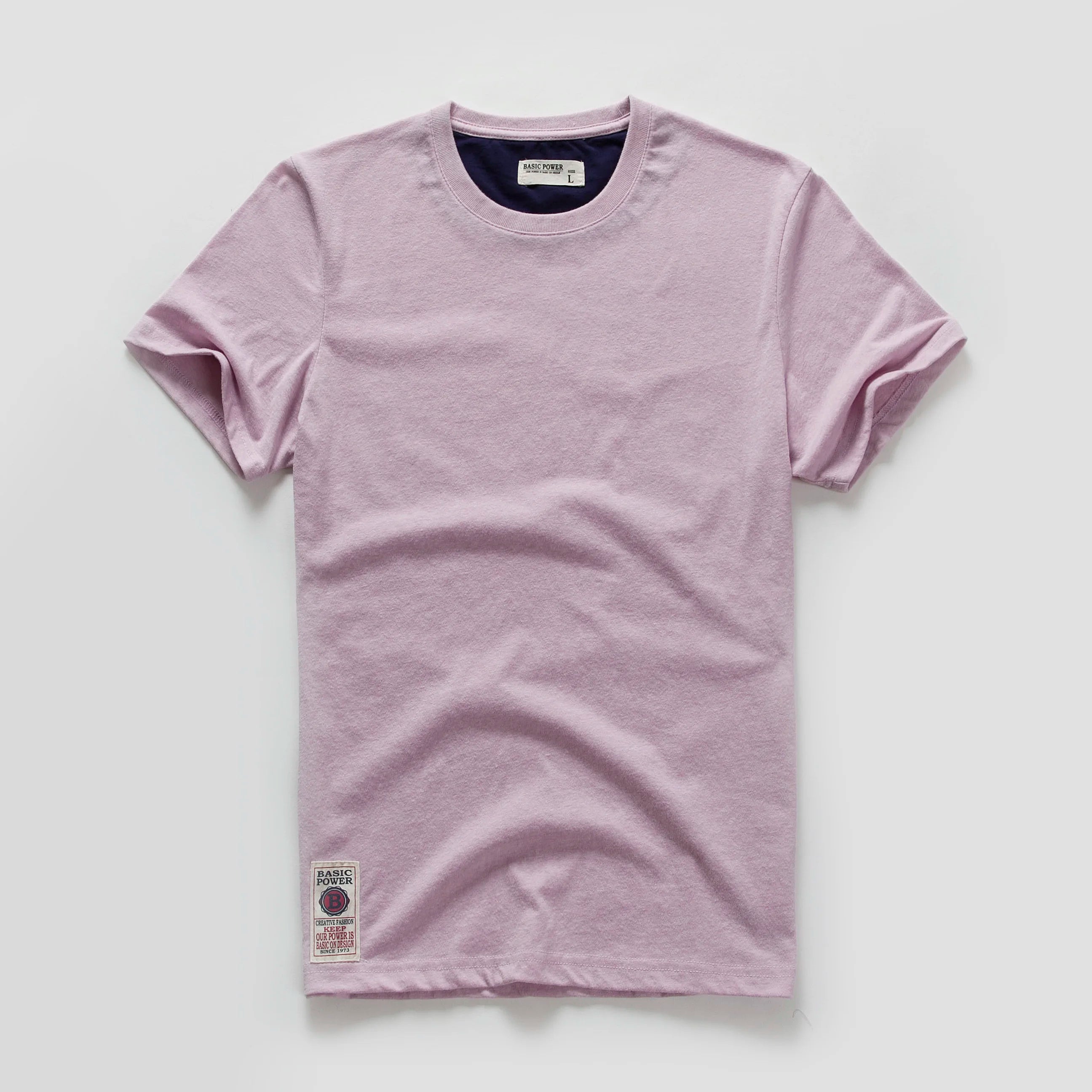 Men's T-shirt Cotton Solid Color t shirt Men Causal O-neck Basic Tshirt Male High Quality Classical Tops