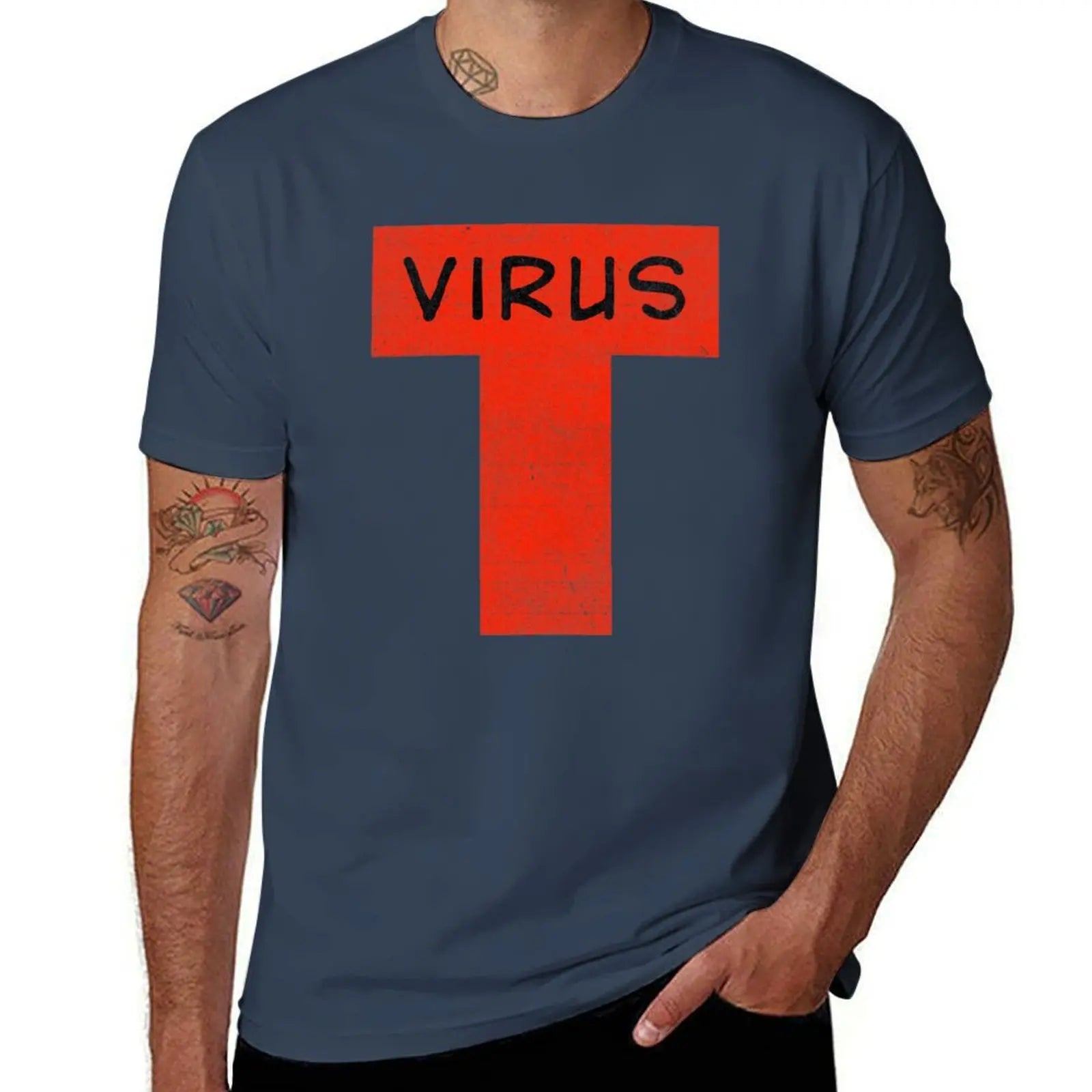 T-virus T-Shirt t shirt man designer essential t shirt men t shirt cotton 100% T-Shirt
