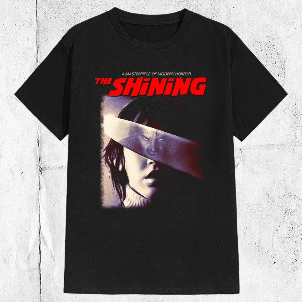 The 1980s "Shining" Movie-style Printed T-shirt Is A Casual, Sporty, Short-sleeved, Daily Wear Top with Patterns